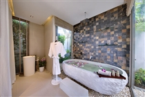 Luxurious spa bath area